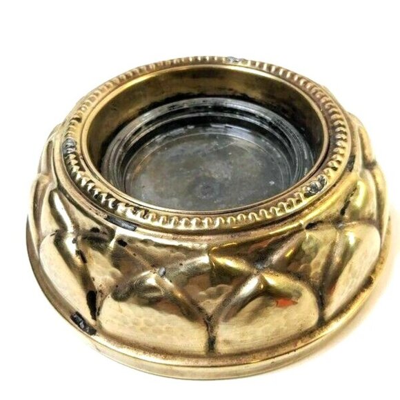 Vintage Brass Ashtray 7 Inches Round 65b - Picture 3 of 7